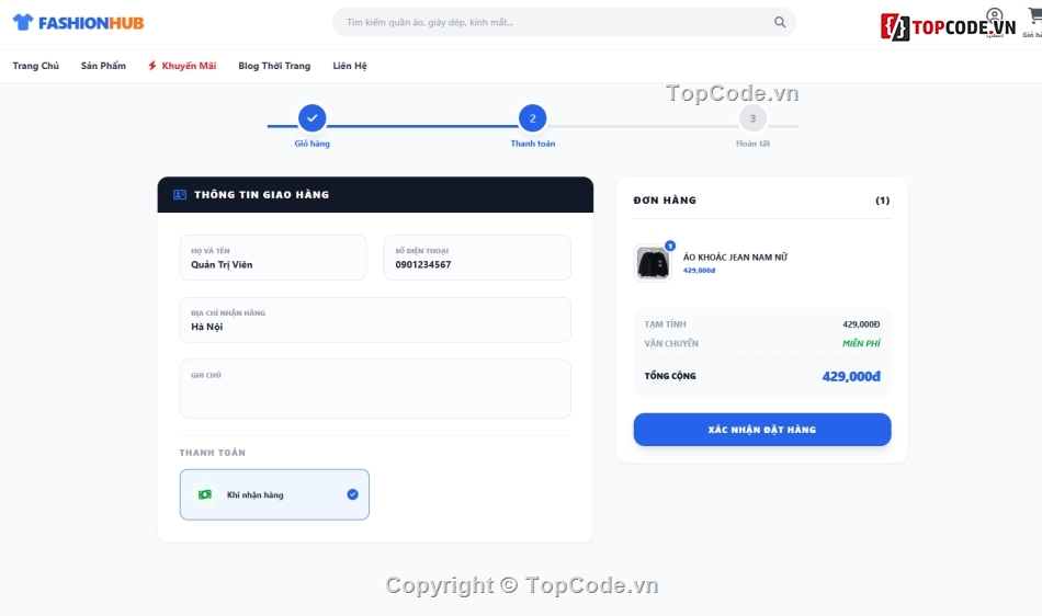 Website bán hàng,Web thời trang,Website bán hàng thời trang